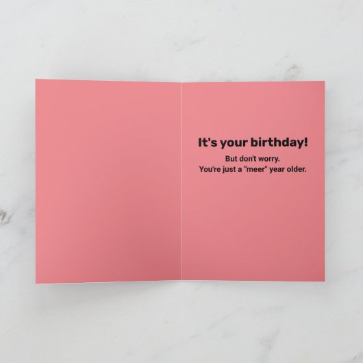 Carte Drôle Meerkat : Attention ! Vous êtes un enfant de (Intérieur)