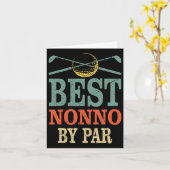 Carte Drôle Meilleur Nonno Par Par Fête des Pères Golf C (Fleur jaune)