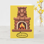 Carte Drôle Merci De Pun Du Fond De Mon Coeur (Fleur jaune)