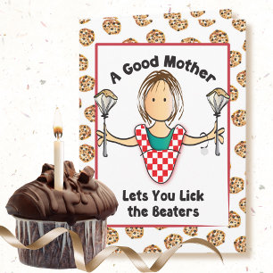 Carte Drôle Mère Snarky Maman Caricature Baking Annivers