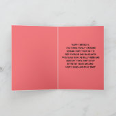 Carte Drôle mignon Chien Simple Anniversaire Salut (Intérieur)