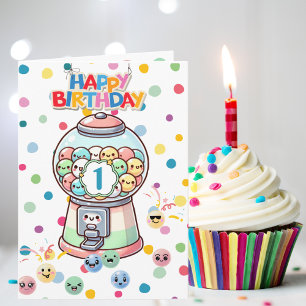 Carte Drôle mignon Gumball Whimsical, Anniversaire de en