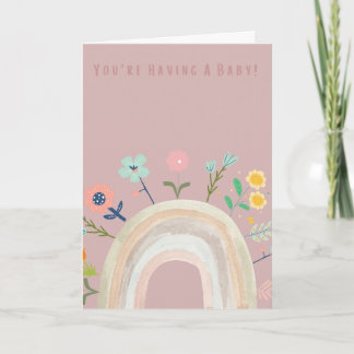 Carte Drôle & Mignon "Vous attendez un bébé