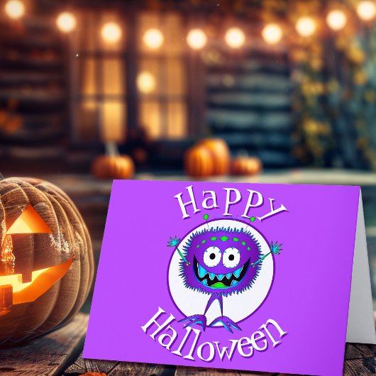 Carte Drôle, Monstre, Halloween