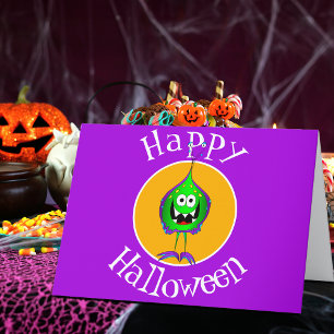 Carte Drôle, Monstre, Halloween