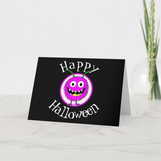 Carte Drôle, Monstre, Halloween (Devant)
