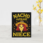 Carte Drôle Nacho Nièce moyenne (Fleur jaune)