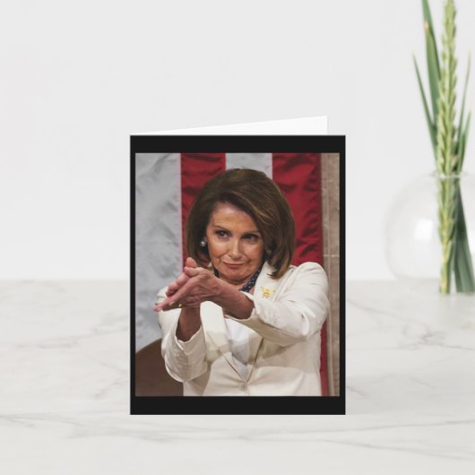 Carte Drôle Nancy Pelosi Clap Back Anti Trump meme Tee (Devant)