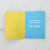 Carte Drôle ne regardez pas un Cheval Cadeau dans la bou (Intérieur)