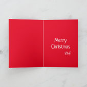 Carte Drôle Noël Cranky Cat (Intérieur)