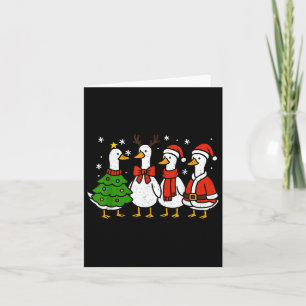 Carte Drôle Noël Père Noël Goose Silly Merry Goosemas X