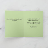 Carte Drôle Nostalgic Chipmunk amis Penser à vous (Intérieur)