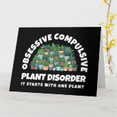 Carte Drôle Obsessionnel et Compulsif trouble Plante (Fleur jaune)