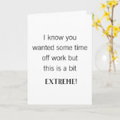 Carte drôle obtenir bien bientôt collègue (Fleur jaune)