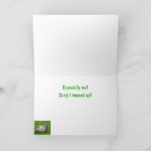 Carte Drôle Oie Je suis Désolé Excusez (Intérieur)