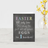 CARTE DRÔLE OUI SINCÈRE "CARTE DE VŒUX DE PÂQUES" (Fleur jaune)