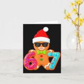 Carte Drôle Pain d'épice Six Sept 67 Crème Glacée Drip C (Fleur jaune)