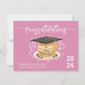 Carte Drôle Pancake Graduation | Congrats de collège per (Devant)