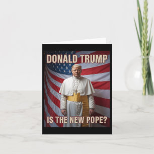 Carte Drôle Pape & ; Président Donald Trump, Catholiq