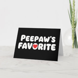 Carte Drôle Papy Pépé préféré, humour de famille mignon