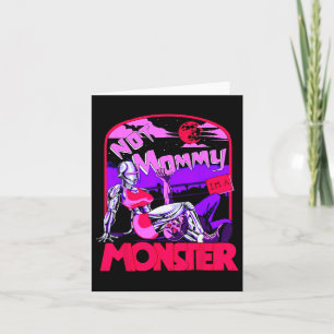 Carte Drôle pas maman Je suis un monstre entraînement mu