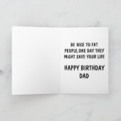 Carte Drôle père de blague (Intérieur)