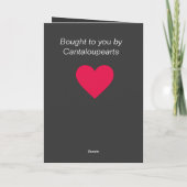 Carte Drôle Père Noël Joke (Dos)