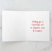 Carte Drôle Père Noël Profitez d'un cocktail sur la plag (Intérieur)