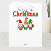 Carte Drôle Père Noël Profitez d'un cocktail sur la plag (Dos)