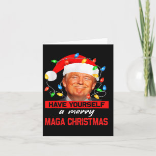 Carte Drôle Père Noël Trump Vous Avoir Un Merry Mega Chr