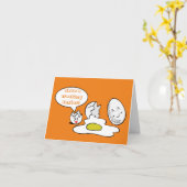 Carte Drôle personnalisable craquage pâques (Fleur jaune)