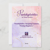 Carte drôle personnalisable pour chien pour la Sai (Dos)