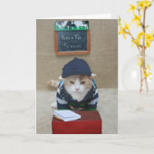 Carte Drôle personnalisable Retour à l'école (Fleur jaune)