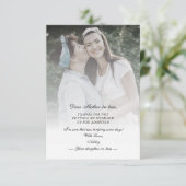 Carte Drôle photo personnalisée Citation de belle-mère (Debout devant)