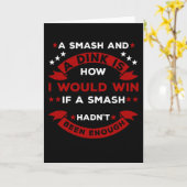 Carte Drôle Pickleball Dit (Fleur jaune)