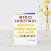 Carte Drôle plaisanterie Joyeux voeux de Noël (Fleur jaune)