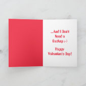 Carte Drôle-Plus fiable que le logiciel Saint-Valentin (Intérieur)