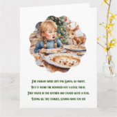 Carte Drôle Poème de Noël mignon renne de Noël (Fleur jaune)