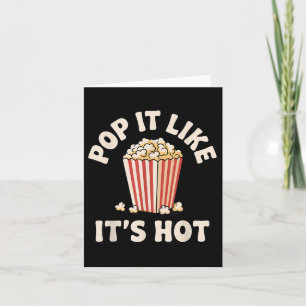 Carte Drôle Popcorn Art Pour Hommes Femmes Pop Corn Popc