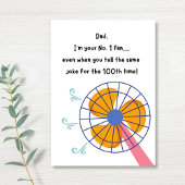 Carte drôle pour la fête des pères ou un anniversa