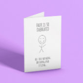 Carte drôle pour les cheveux après la chimiothérap