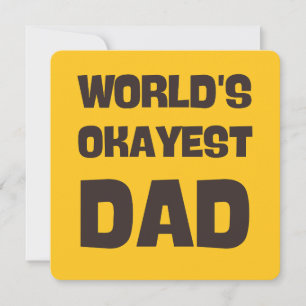 carte drôle pour papa le père correct du monde