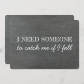 Carte drôle pour papa "Walk Me Down The Aisle" (Devant / Derrière)