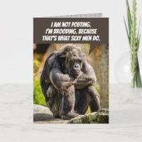 Drôle Pouting Chimpanzee parce que c'est une chose