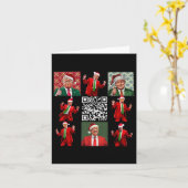 Carte Drôle président du Qr Trump danse de Noël M (Fleur jaune)