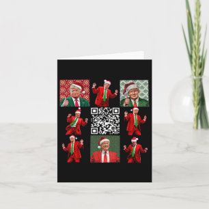 Carte Drôle président du Qr Trump danse de Noël M