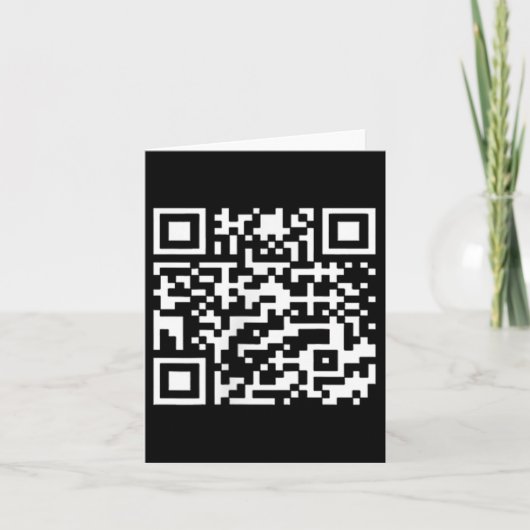 Carte Drôle président Qr Trump Code de danse _1 (Devant)