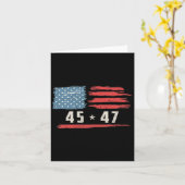 Carte Drôle président Qr Trump Dance Code 2 Côté (Fleur jaune)