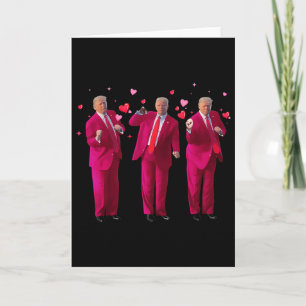 Carte Drôle Président Trump Danse Donald Trump Cœur V