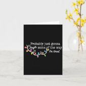 Carte Drôle Probablement juste aller Tintinnabuler un pe (Fleur jaune)